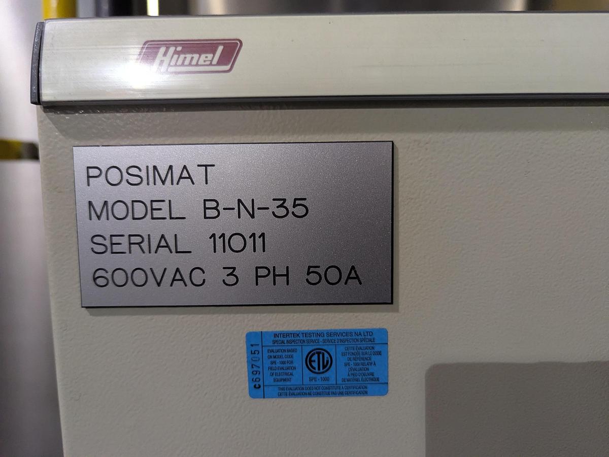 Used Posimat Bottle Silo and BI-N-35 Unscrambler