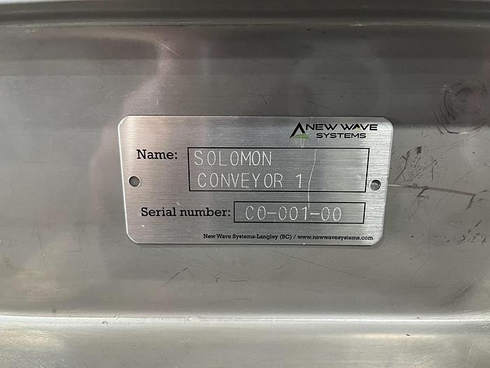 Used New Wave 6'L Wire Solomon Conveyor