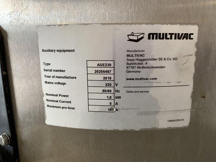 Used Multivac ASE230 Vacuum Trim Collector