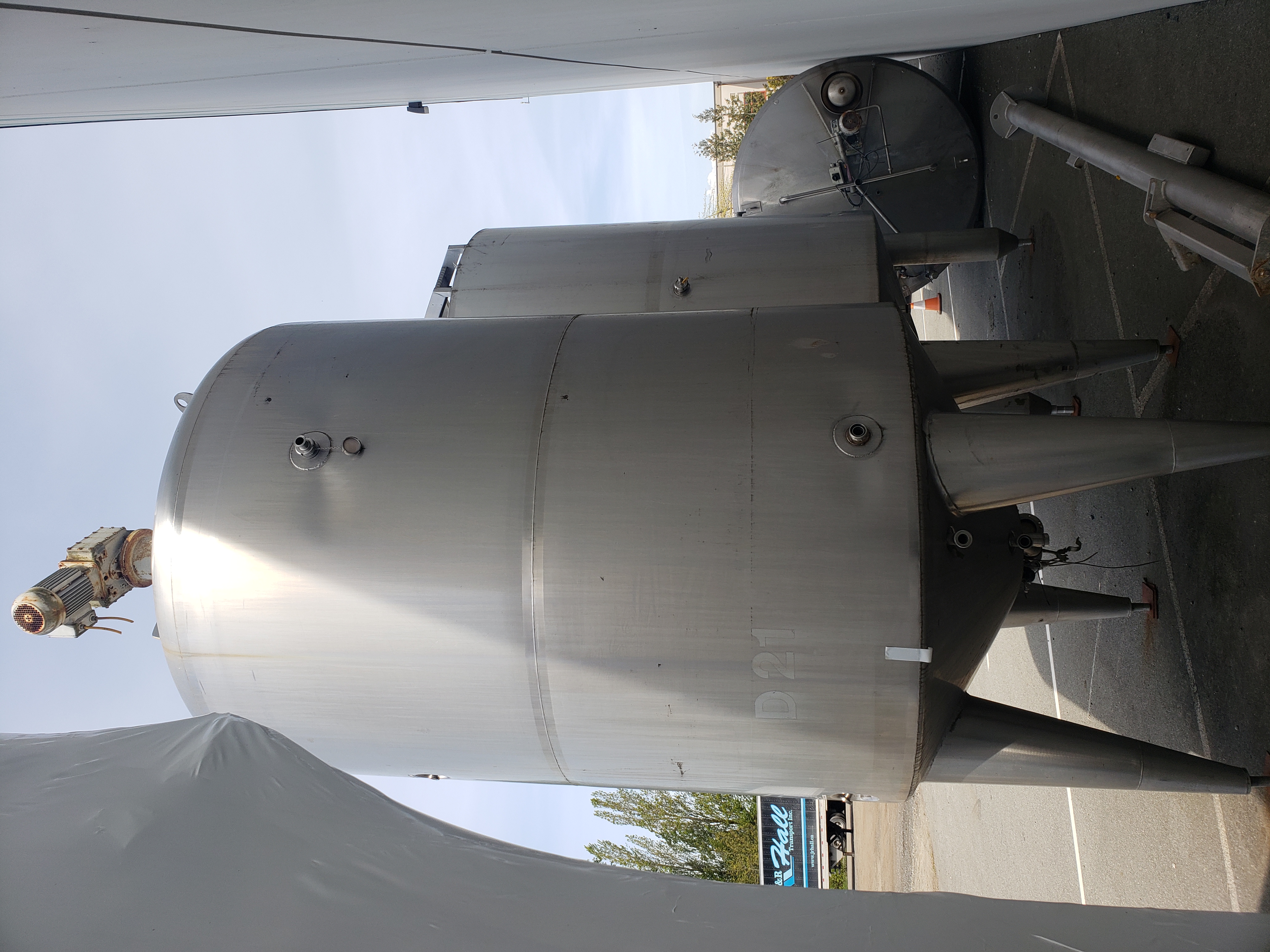 Used 12,000L SS Jacketed Tanks with Agitation