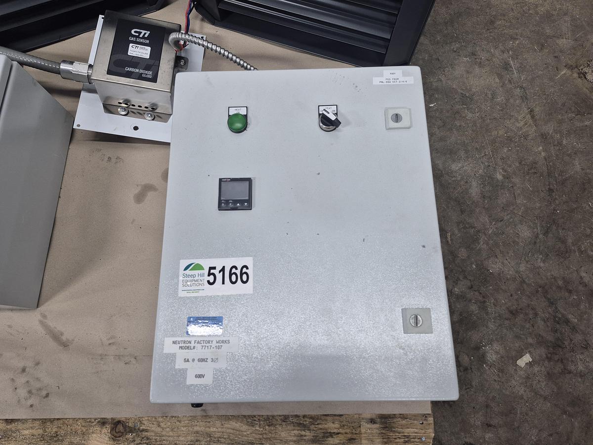 Used Dual Unit Heater System w/ Thermostat & C02 Detector 