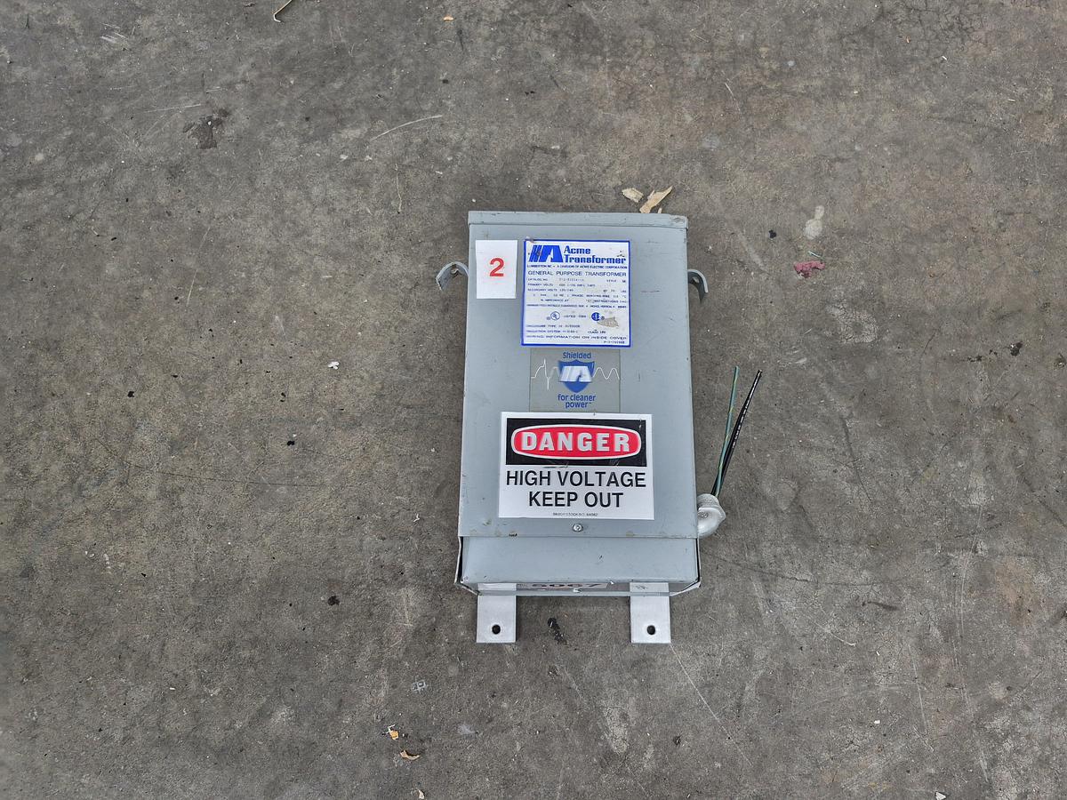 Used Acme T-2-53114-1S Encapsulated Dry-Type Transformer