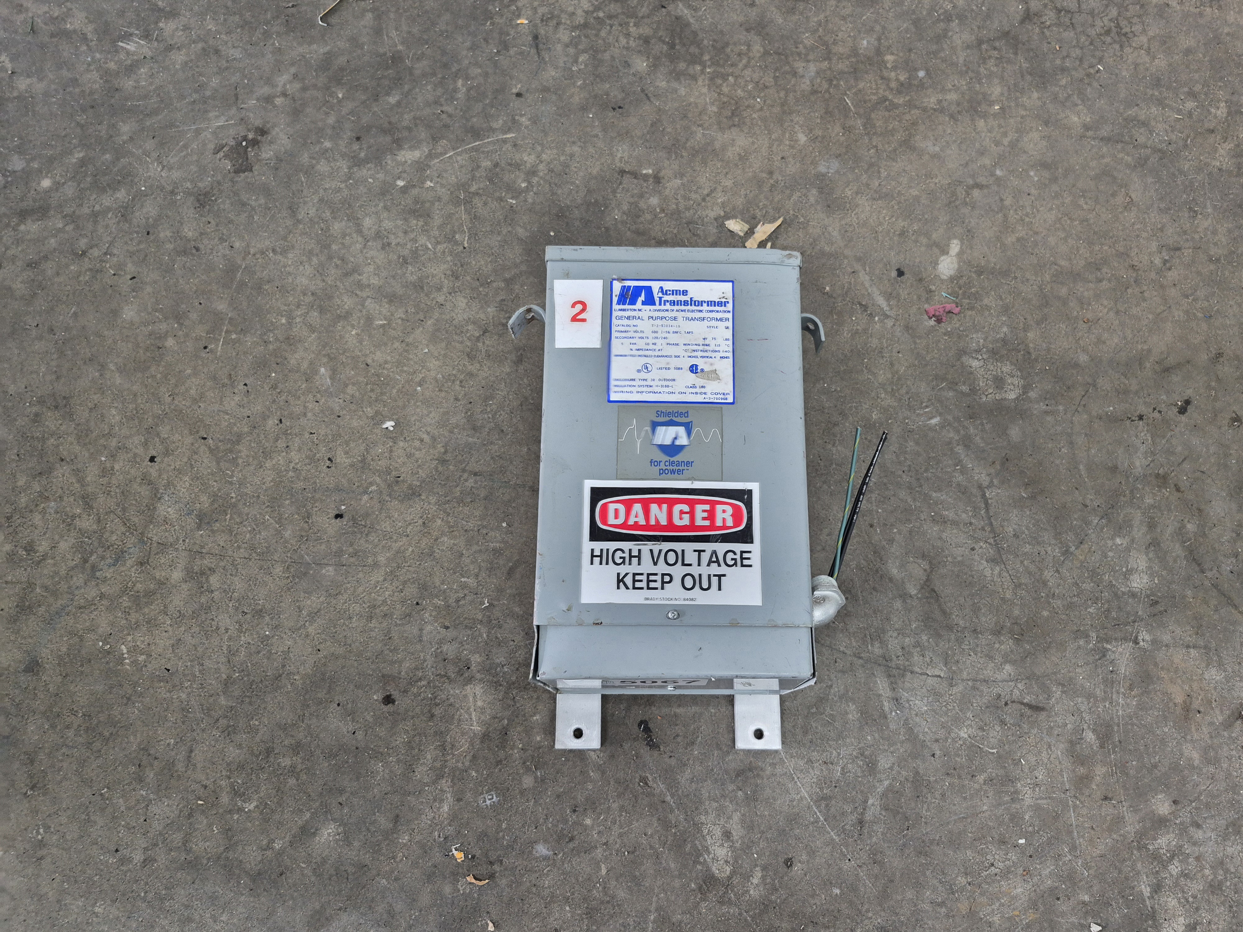 Used Acme T-2-53114-1S Encapsulated Dry-Type Transformer