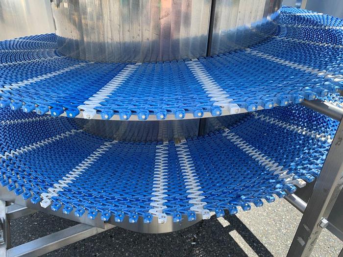 Used FMA 90'L Spiral Cooling Conveyor