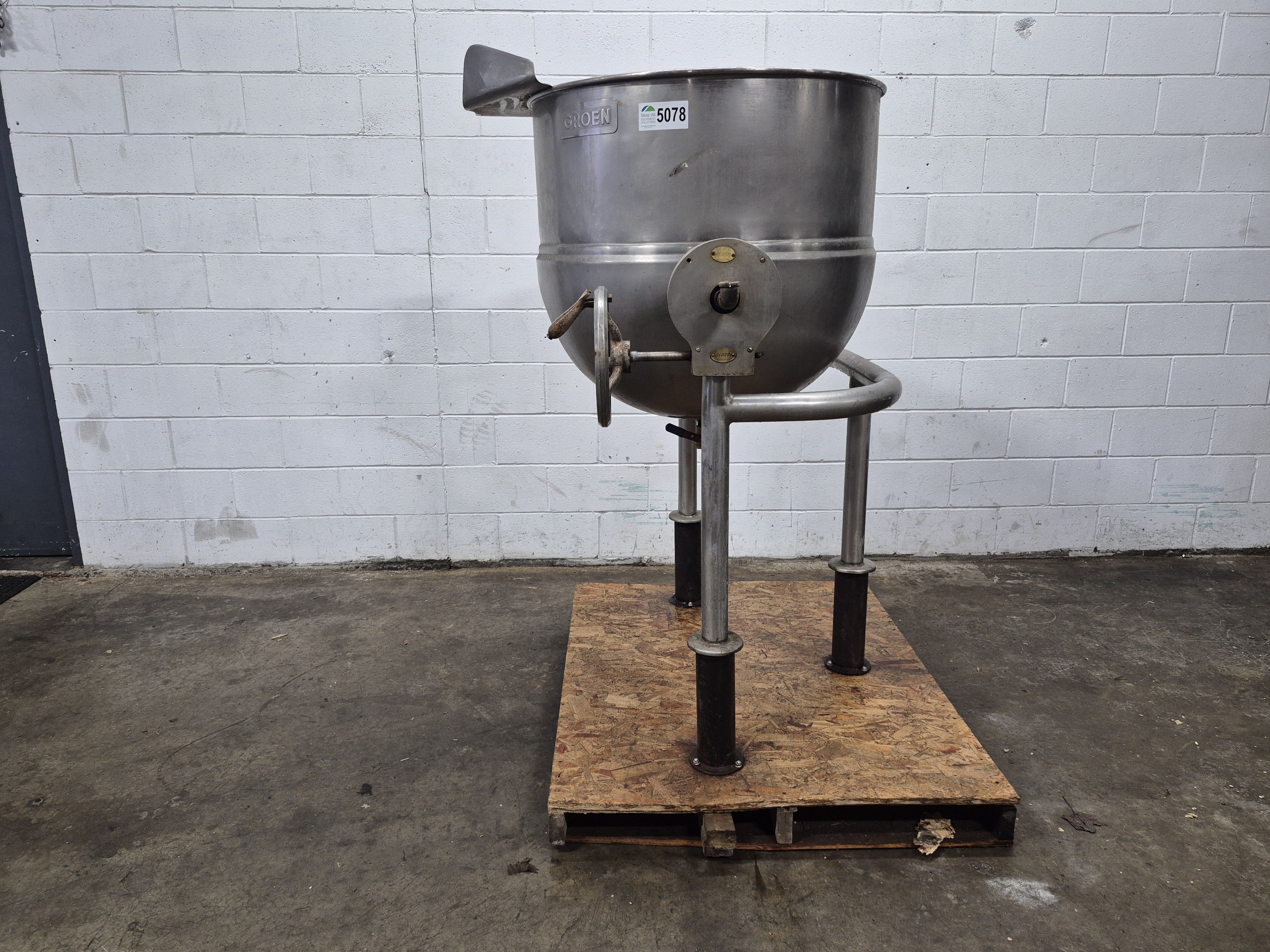 Used Goren D-80 SP 80 Gallon Jacketed Tilting Kettle