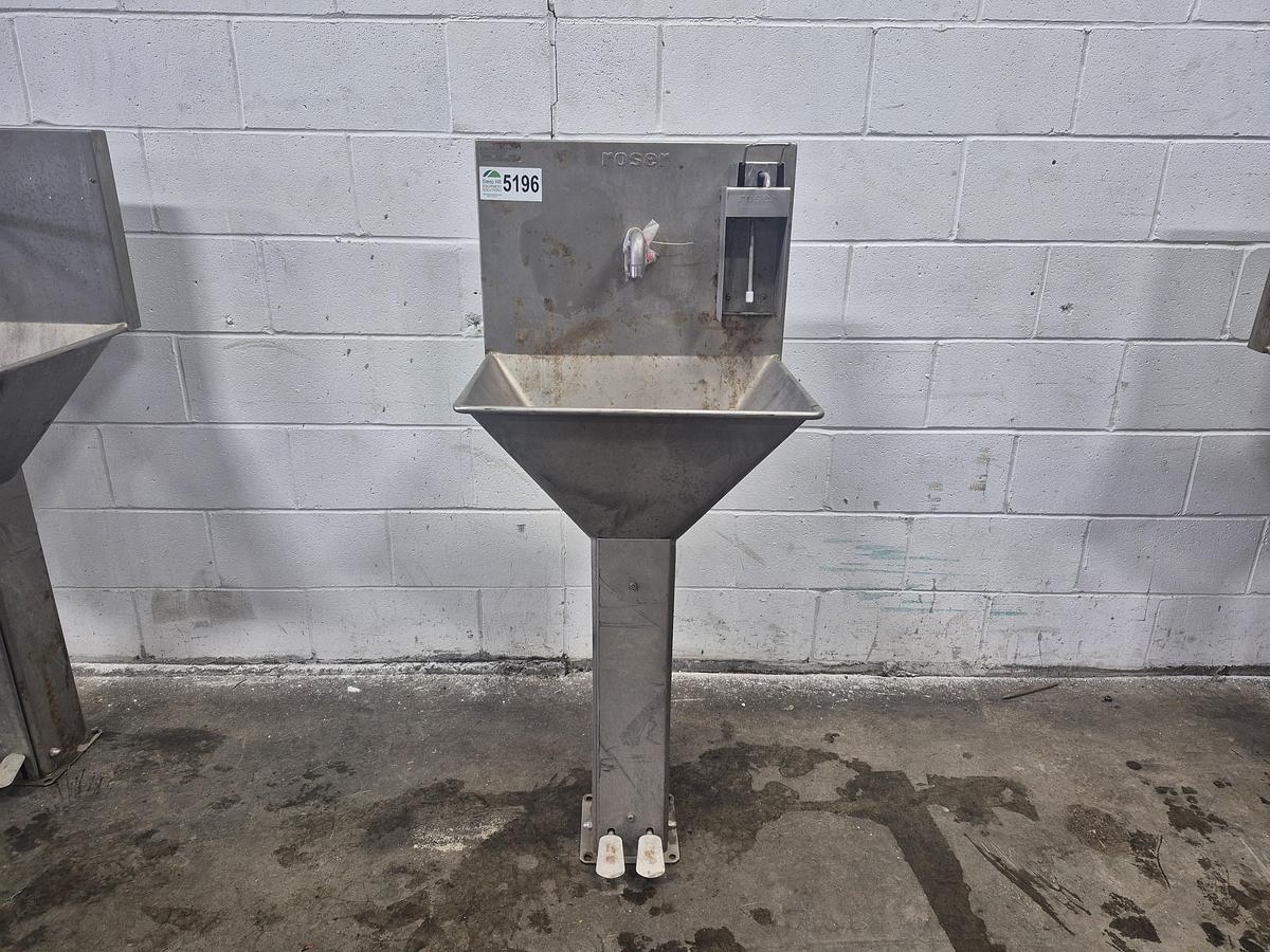 Used Roser SS Industrial Hand Wash Basin