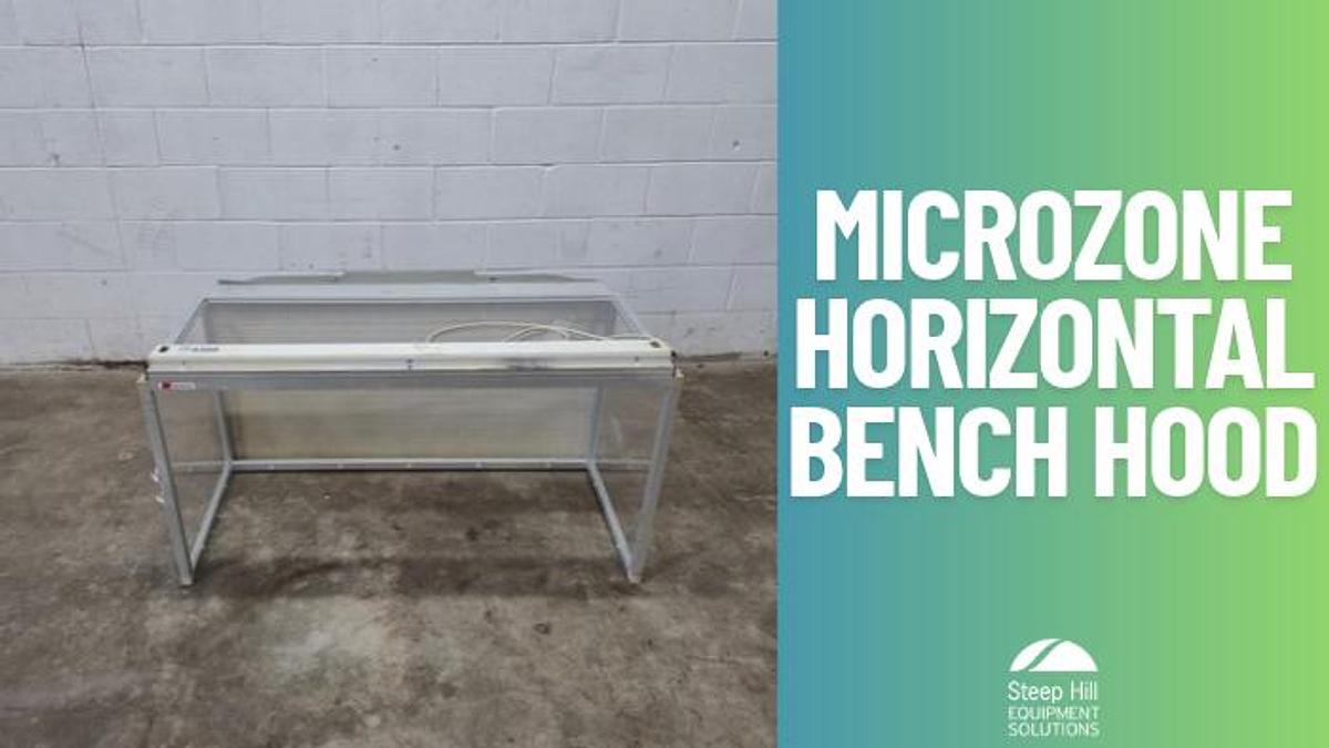 Used Microzone HLF-2-4 Horizontal Laminar Flow Clean Bench Hood