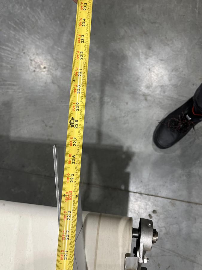 Used 18.5ft Flat Belt Conveyor