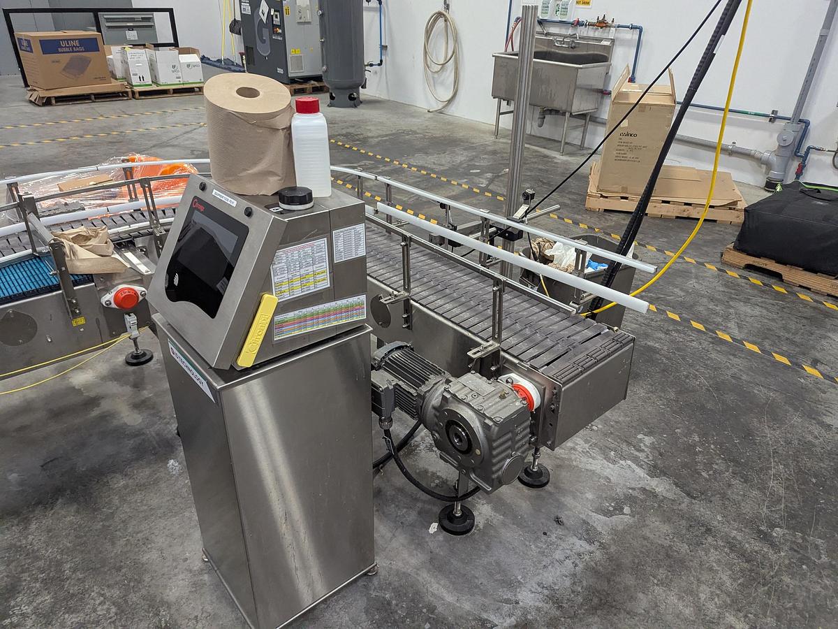 Used Promach 4 Head Pail Filling Line Including Filler, Capper & Date Coder