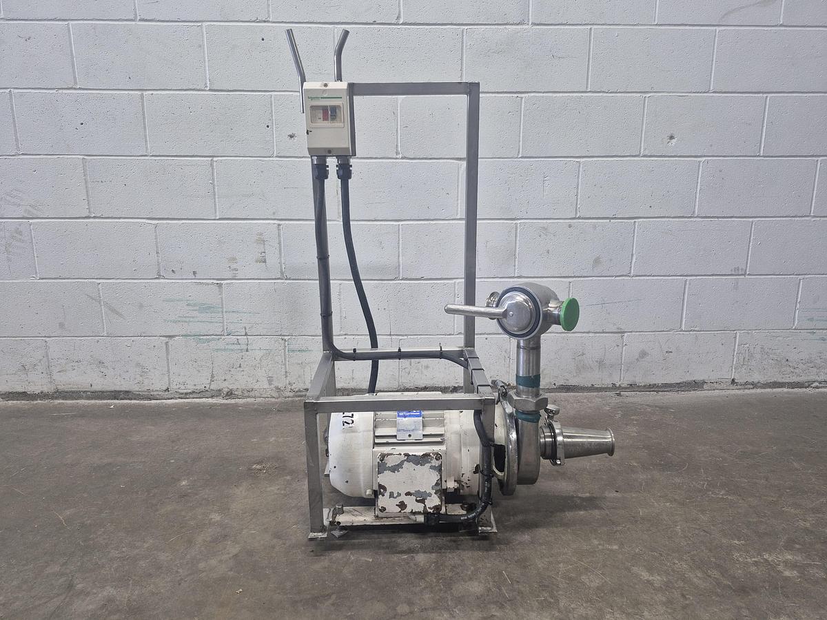 Used 3 HP Portable Sanitary Centrifugal Pump Cart