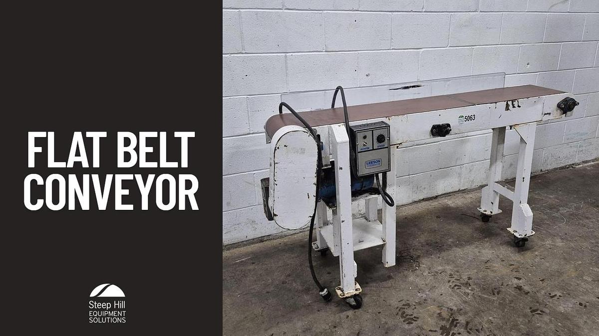 Used 5ft Flat Belt Conveyor