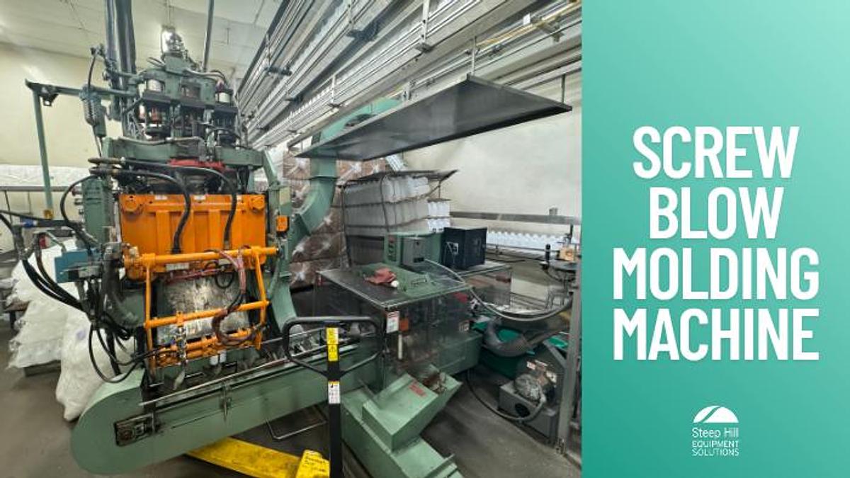 Used UNILOY 350R 3 Head Reciprocating Screw Blow Molding Machine