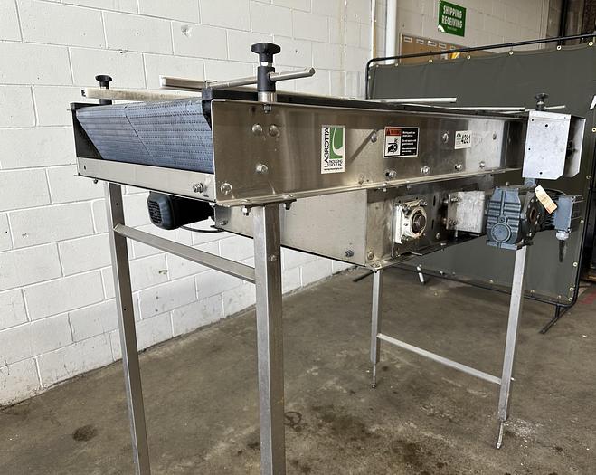 Used LaGrotta 5'L Double Belt Conveyor