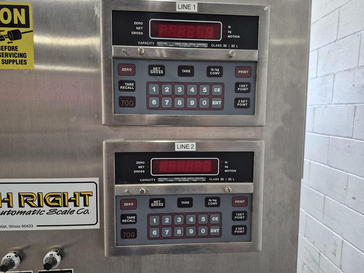 Used Weigh Right PMB-2F Automatic Linear Filling Scale