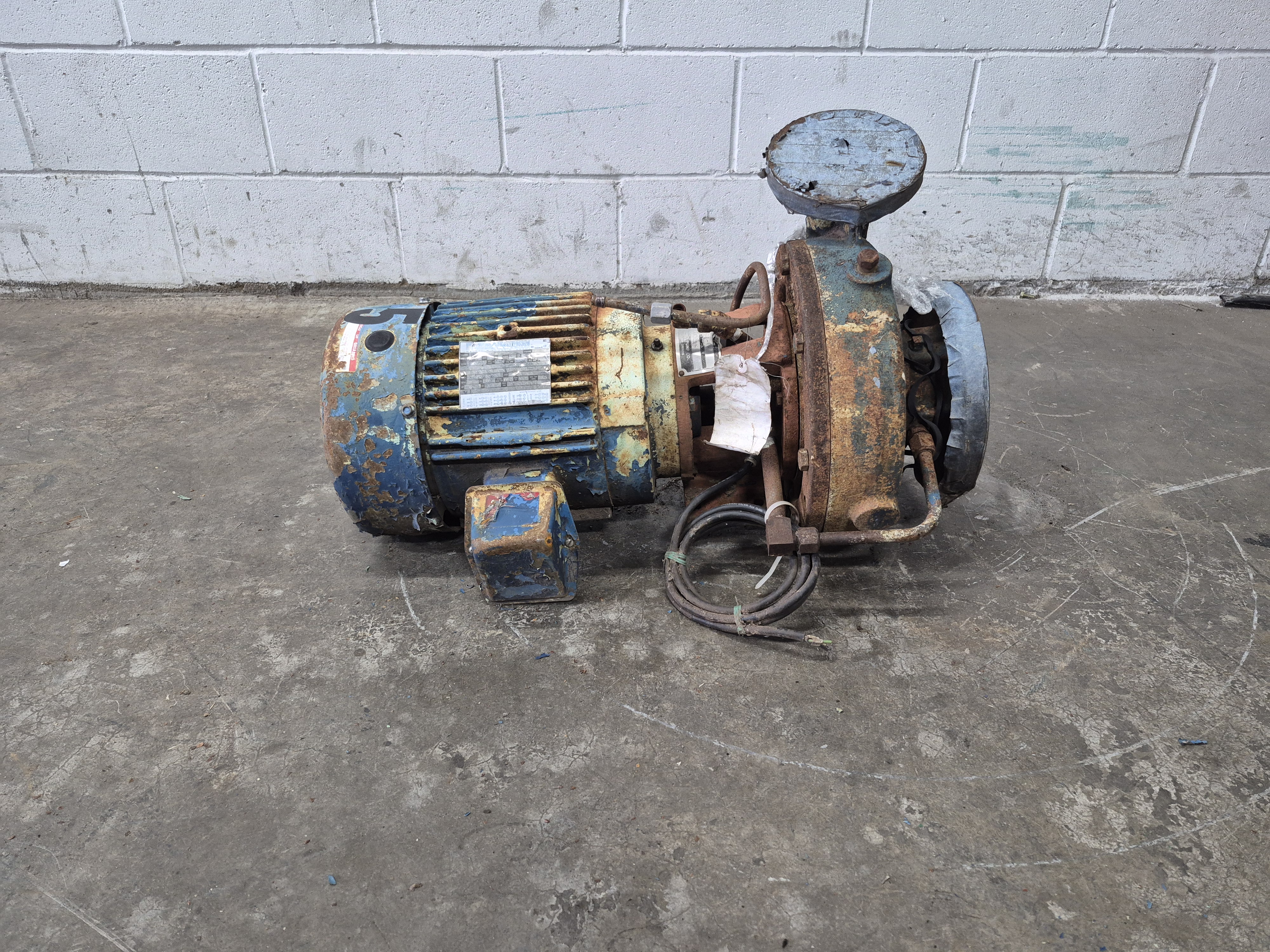 Used Cornell Centrifugal Pump with 5 HP Motor