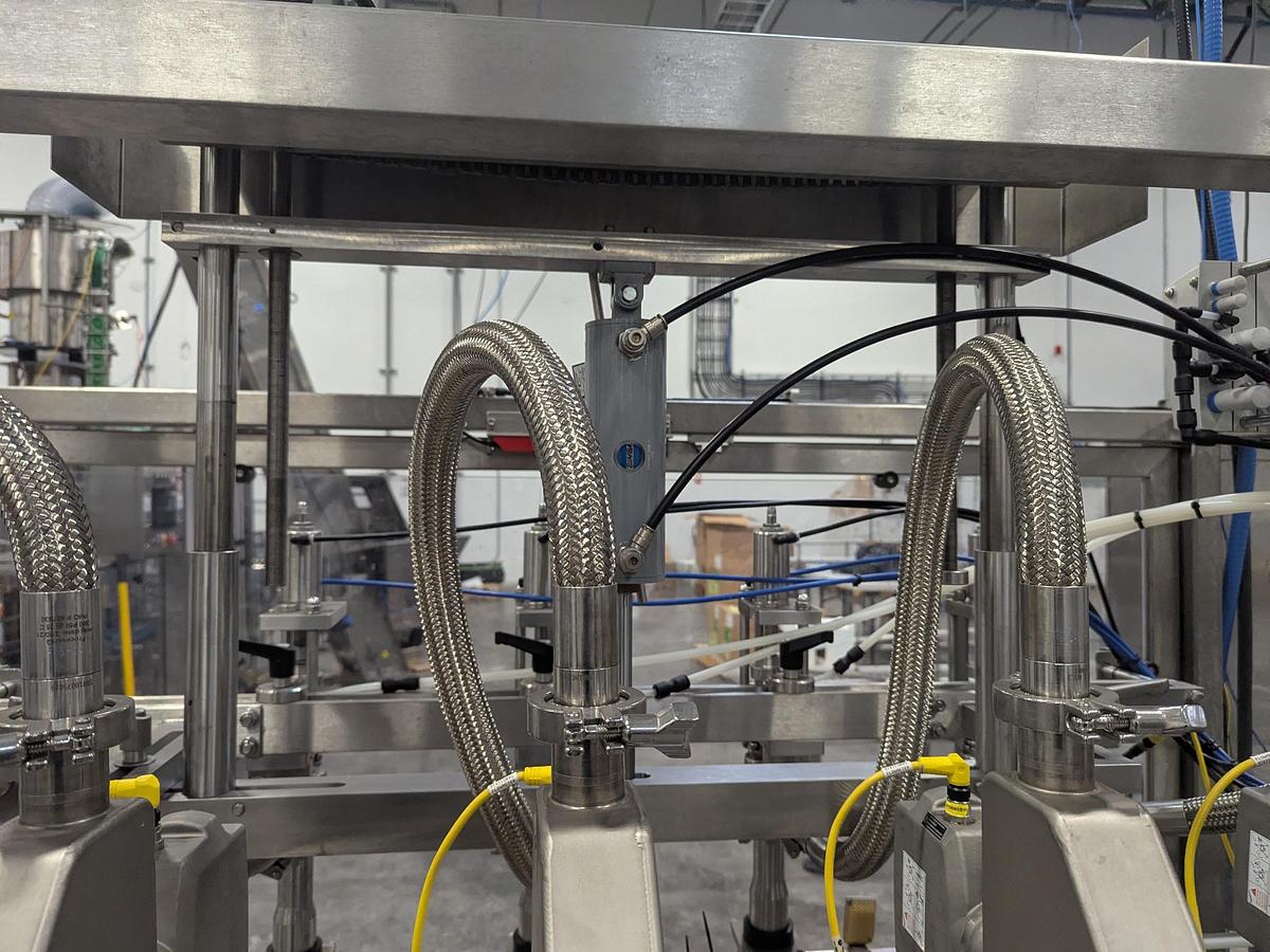 Used Promach 4 Head Pail Filling Line Including Filler, Capper & Date Coder