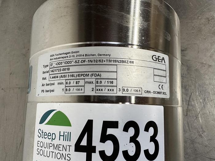 Used GEA Pneumatic Valve