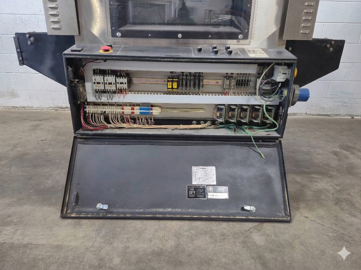 Used API VERSATech LB 22/32 L-Bar Sealer / API APTU 50-DV Heat Shrink Tunnel