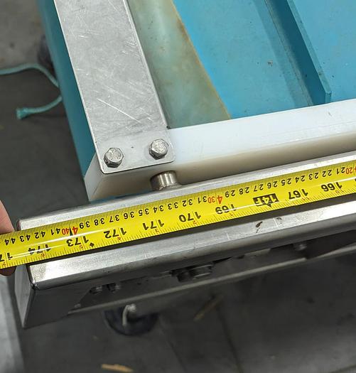 Used Andgar Adjustable Angle Dog Leg Conveyor