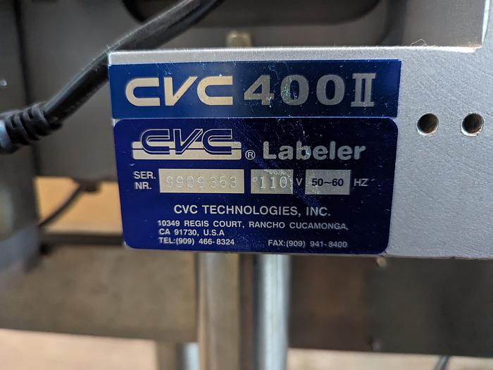 Used CVC 400ii Pressure Sensitive Labeler