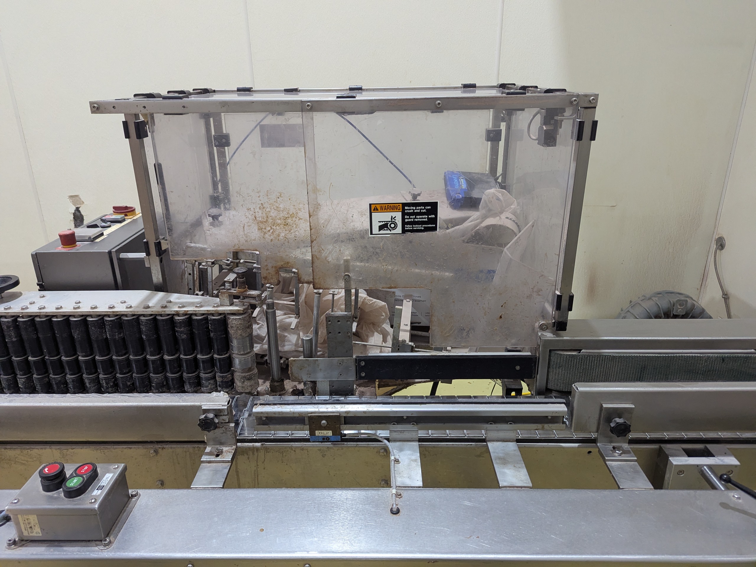 Used Langguth Cold Glue Labeller with Conveyor