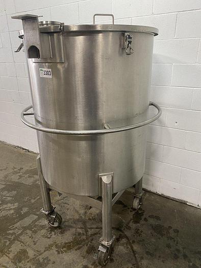 Used Cone-Bottom Tank With Lid