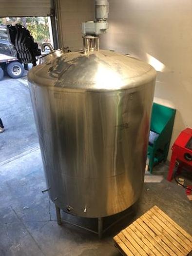 Used Chester-Jensen 2000 Gallon SS Jacketed Tank
