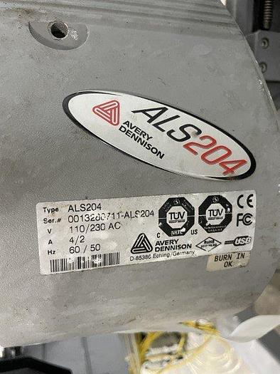 Used Avery Dennison ALS204 Label Applicator