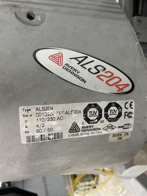 Used Avery Dennison ALS204 Label Applicator