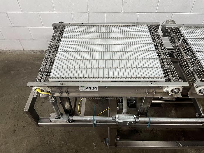 Used 114''L Three-Section Wire Conveyor