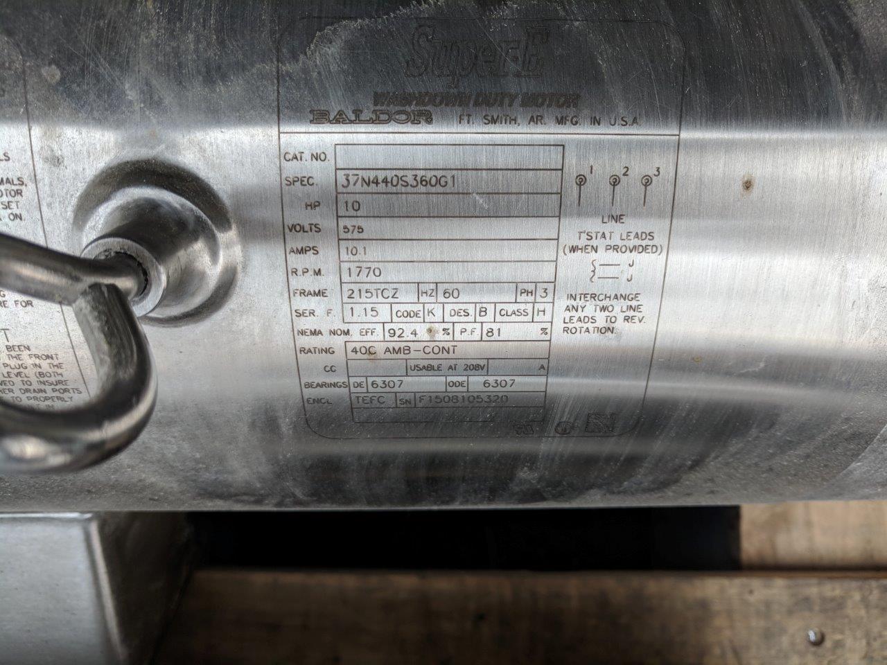 Used Baldor 10hp Washdown Motor for Sale at Steep Hill Equipment Solutions Used Baldor 10hp Washdown Motor for Sale at Steep Hill Equipment Solutions