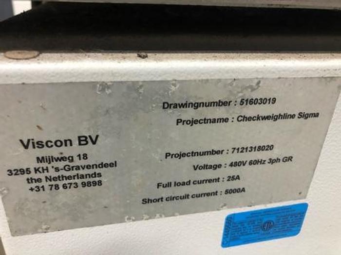 Used Viscon 17' Checkweigh Line Sigma Conveyor