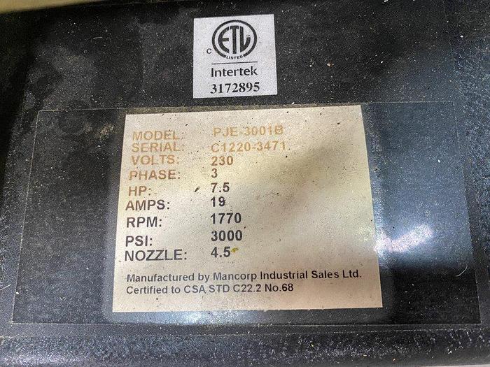 Used PowerJet PJE-3001B Pressure Washer