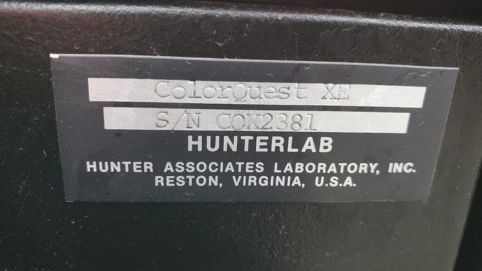 Used HunterLab ColorQuest XE Spectrophotometer