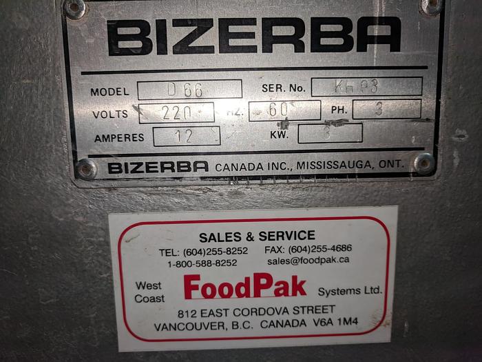 Used Bizerba D66 Double Chamber Vacuum Packaging Machine