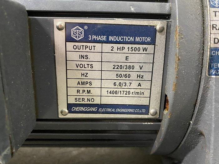 Used Chernggang 2 HP Motor & Gear Reducer