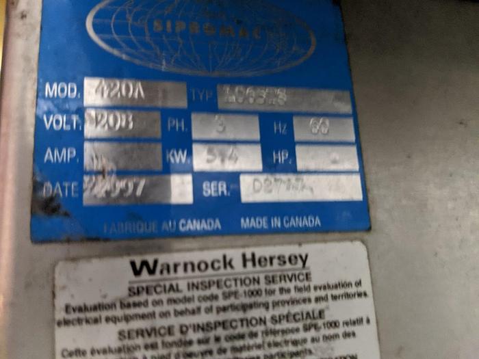 Used Sipromac-Berkel 420A Dual Chamber Vacuum Sealer