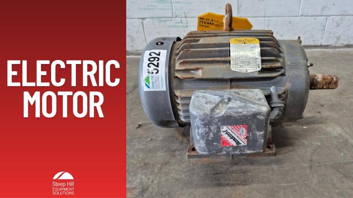 Used Baldor M2333T 15 HP 3-Phase Electric Motor