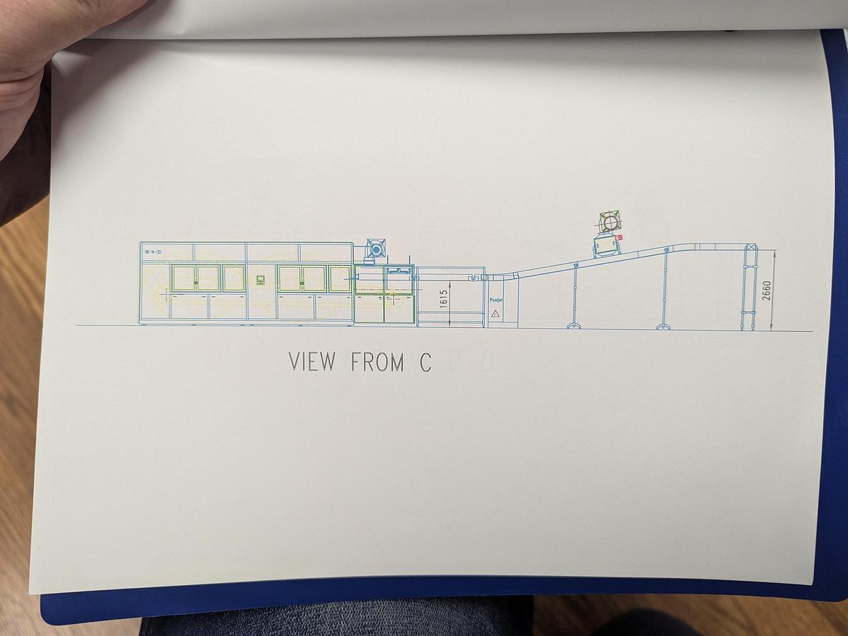 Used Posimat Bottle Silo and BI-N-35 Unscrambler