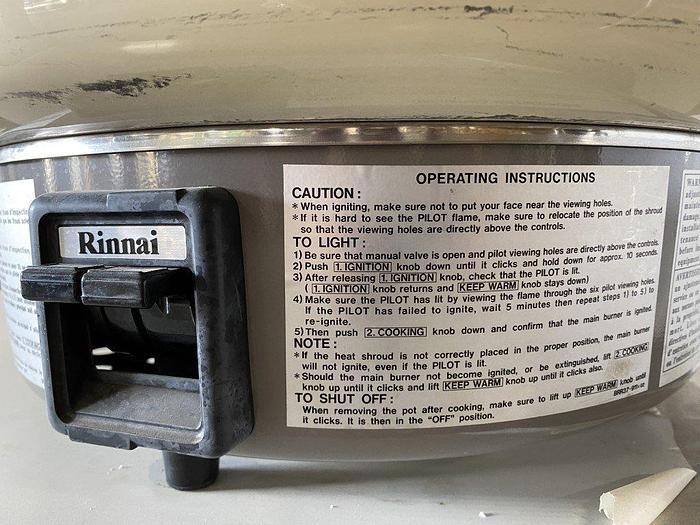 Used Rinnai RER-55AS Natural Gas Rice Cooker