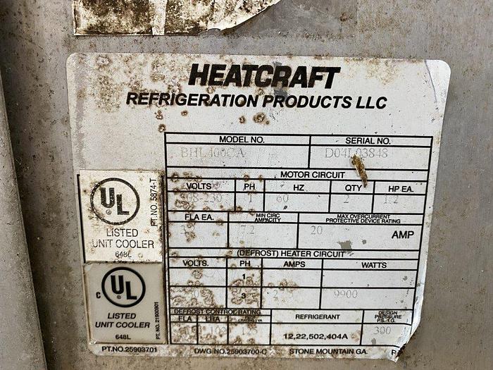 Used Heatcraft BHL400CA Unit Cooler