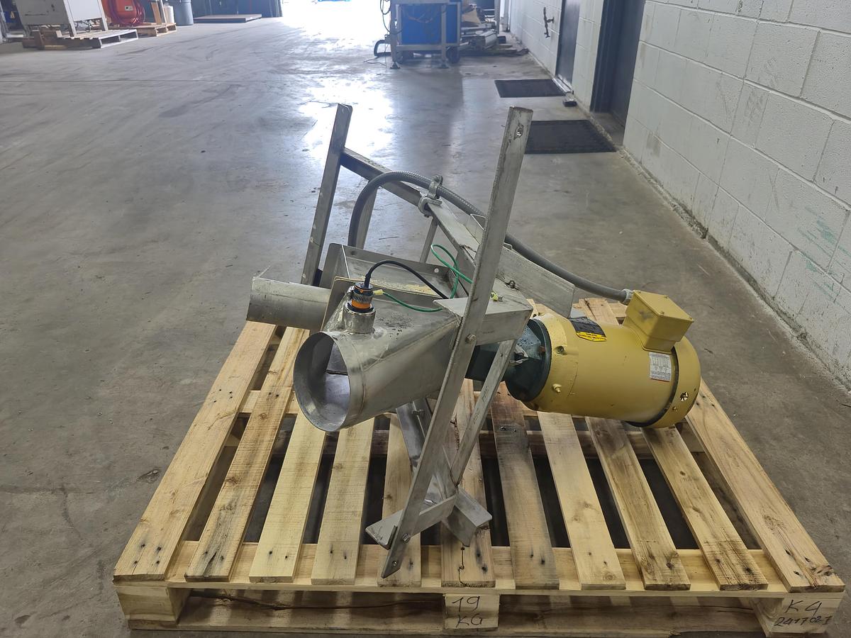 Used Flexicon Auger Drive Head with Inline Diverter Discharge Chute