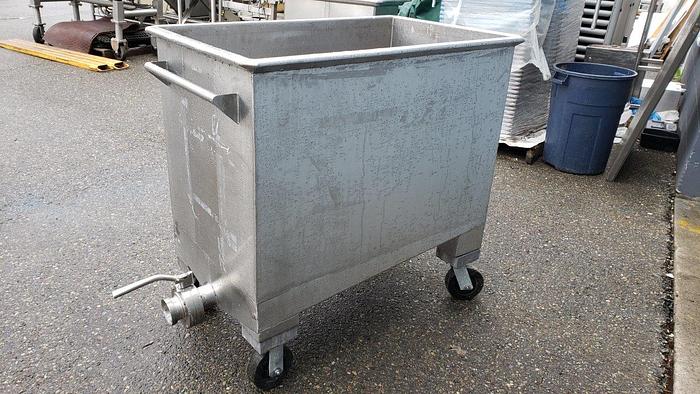 Used 150 Gal SS Rolling Tank