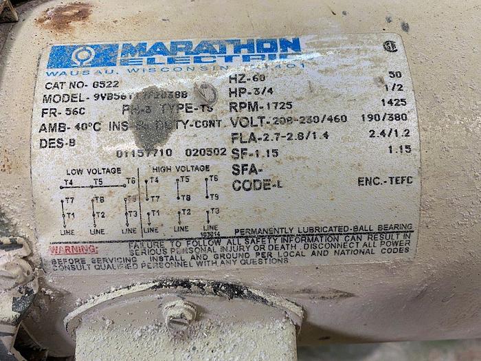 Used Nishimura NRV-6 Rotary Valve & Cyclone Feed