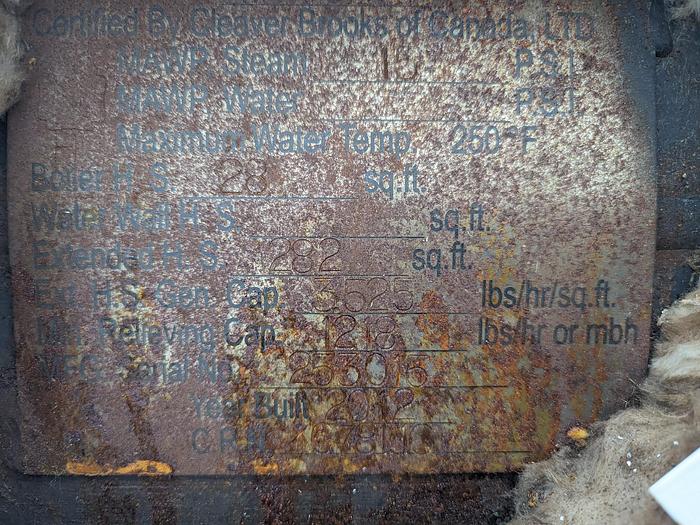 Used Cleaver-Brooks 30HP Modular Steam Boiler