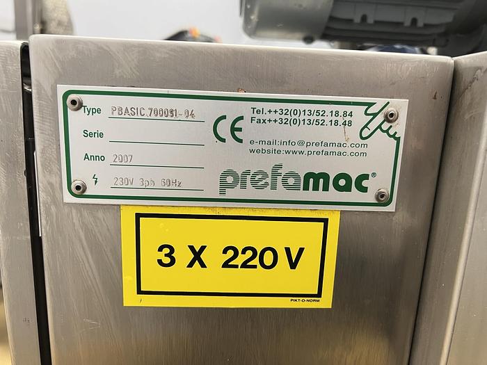 Used Prefamac BASIC Flaking Machine