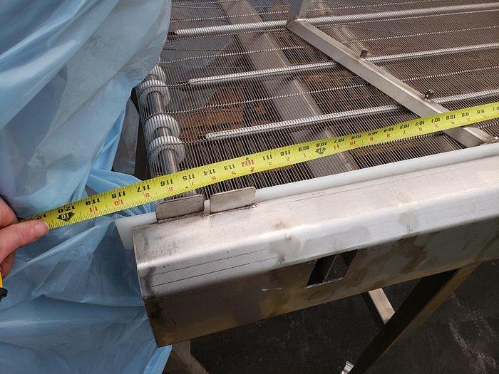 Used 10' Wire Belt Inspection Conveyor