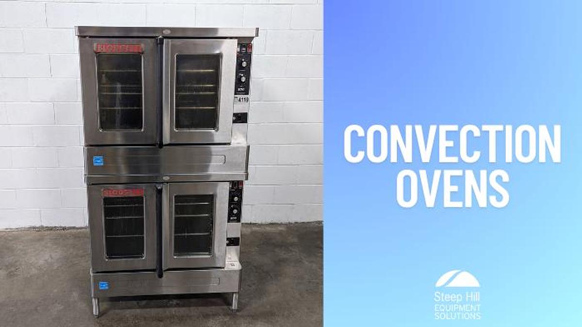 Used Blodgett Double-Stack NG Convection Ovens