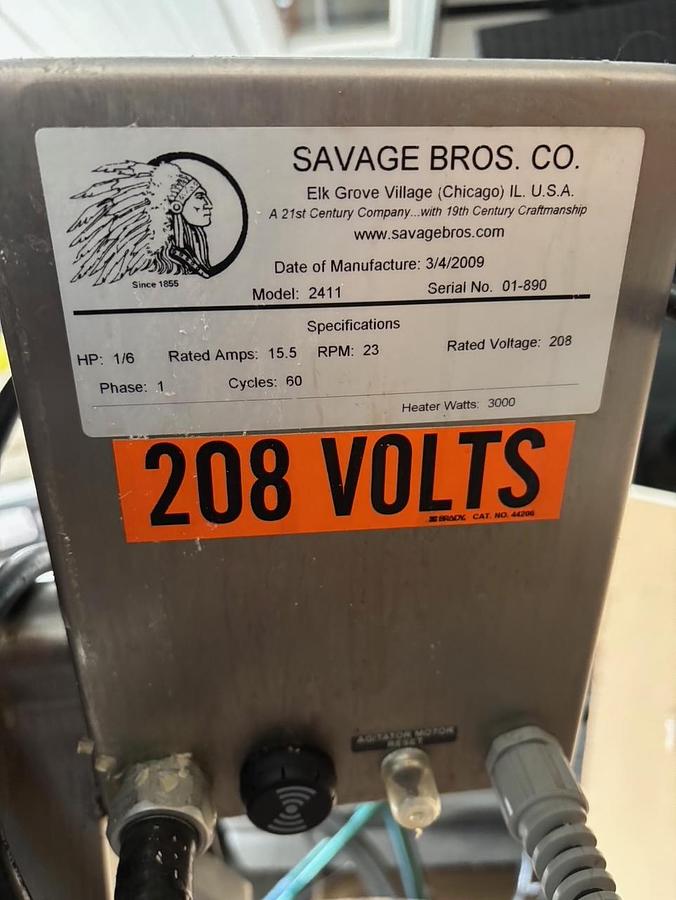 Used Savage Bros 2411 Electric Tabletop Cooker-Mixer