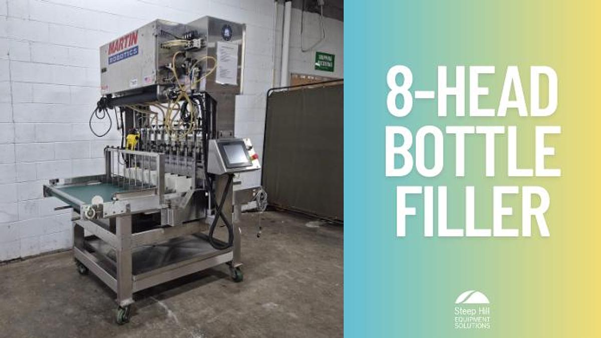 Used Martin Robotics 8 Shooter Bottle Filler